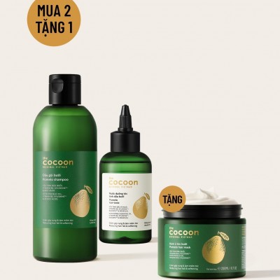 Combo dầu gội bưởi không Sulfate và nước dưỡng tóc tinh dầu bưởi- tặng kem ủ tóc 200ml